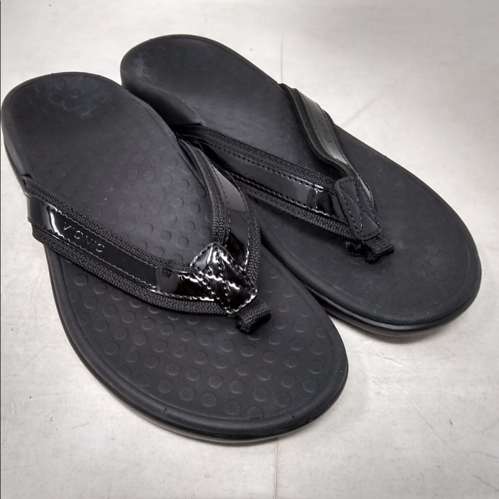 Vionic Tide Black Sandals size 6.5